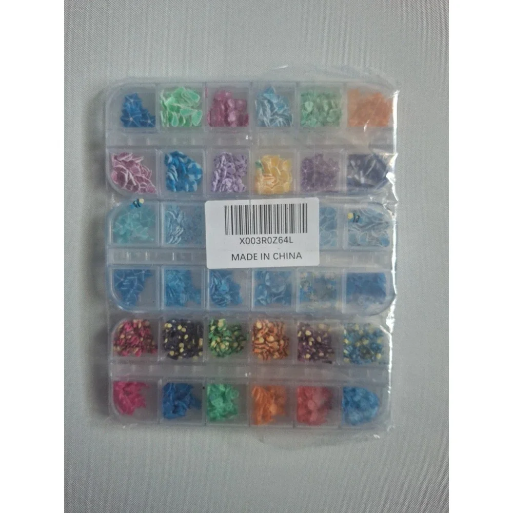 Acrylic Flower Fish‎ Nail Charms Mix